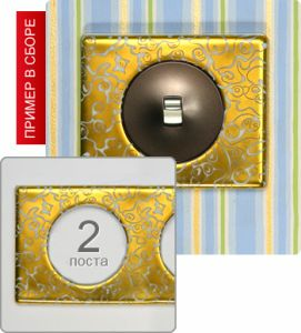 Рамка двухпостовая (Фарфор Золотая Феерия) ― Legrand-220.ru