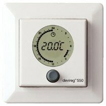 Терморегулятор Devireg 550 с программируемым таймером, JUSSI - белый ― Legrand-220.ru