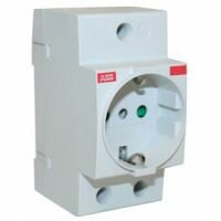 Розетка ABB щитовая(на DIN-рейку) 2Р+N 16A (Schuko) 