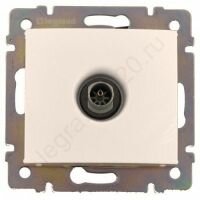 Розетка телевизионная TV проходная 10dB Legrand Valena (Сл. Кость) 774331