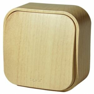 Проходной выключатель 1-клавишный Legrand Quteo (Дерево) 782264 ― Legrand-220.ru