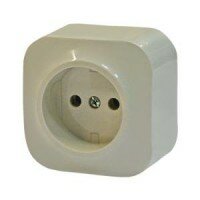 Розетка 1-я без заземления 16А Legrand Quteo (Сл.Кость) 782240