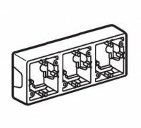 Коробка Valena для накладного монтажа 3 поста Legrand Valena (Сл. Кость) 776133