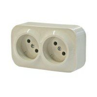 Розетка 2-я без заземления 16А Legrand Quteo (Сл.Кость) 782242