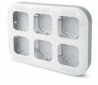 Блок установочный до 6 постов Legrand Quteo (Белый) 782296