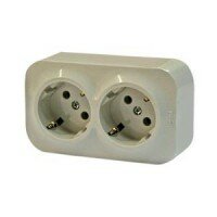 Розетка 2-я с заземлением 16А Legrand Quteo (Сл.Кость) 782243