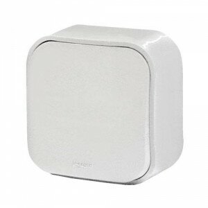 Проходной выключатель 1-клавишный Legrand Quteo (Белый) 782204 