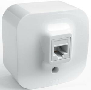 Розетка телефонная Legrand Quteo (Белый) 782214 