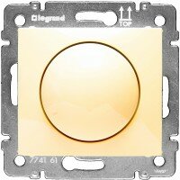 Светорегулятор поворотный 40-400Вт Legrand Valena (Сл. Кость) 774161